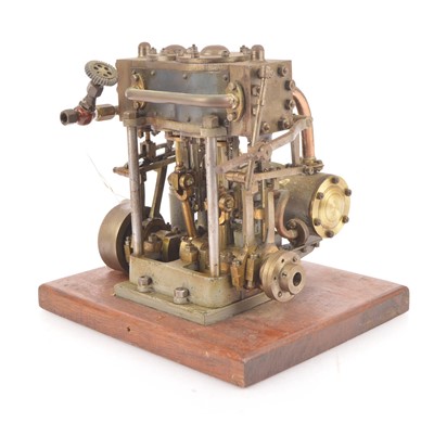 Lot 849 - A nicely-engineered Compound Marine-type Vertical Steam Engine