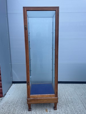 Lot 856 - 1920s' style mahogany framed square display cabinet