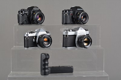 Lot 51 - Four Pentax SLR Cameras