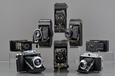 Lot 57 - A Tray of Folding Cameras