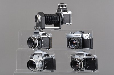Lot 81 - Five Ihagee Exacta SLR Cameras