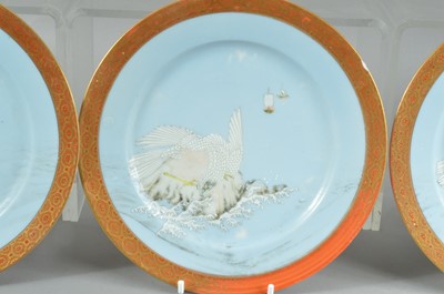 Lot 105 - Eight late Meiji period Japanese side plates