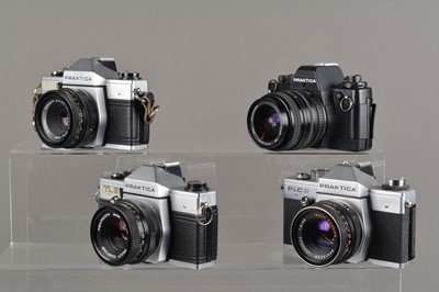 Lot 113 - Four Praktica SLR Cameras