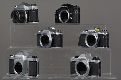 Lot 122 - A Group of Pentax SLR Cameras