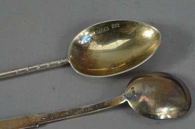 Lot 116 - A cased set of six George V silver tea spoons