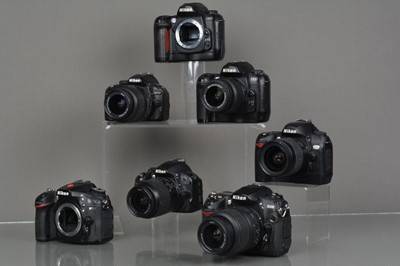 Lot 247 - A Tray on Nikon DSLR Cameras