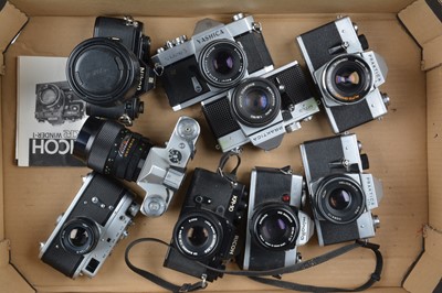 Lot 250 - A Tray of SLR Cameras