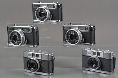 Lot 291 - Five Yashica Half Frame Cameras