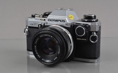 Lot 359 - An Olympus OM-10 SLR Camera