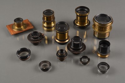 Lot 385 - A Group of Brass Lenses