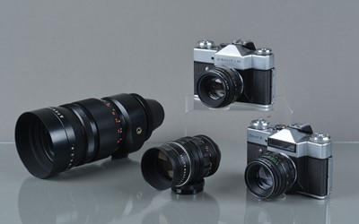 Lot 399 - Two Zenit Cameras and Lenses