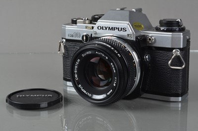 Lot 406 - An Olympus OM-10 SLR Camera