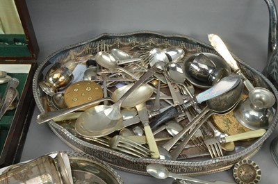 Lot 136 - alarge collection of silver plated items