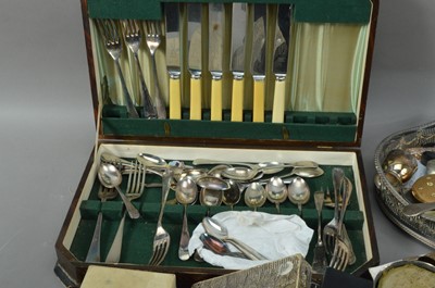 Lot 136 - alarge collection of silver plated items
