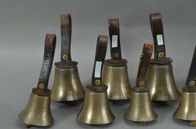 Lot 138 - A set of 14 hand bells