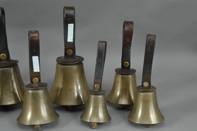 Lot 138 - A set of 14 hand bells