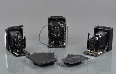 Lot 468 - Three Folding Plate Cameras