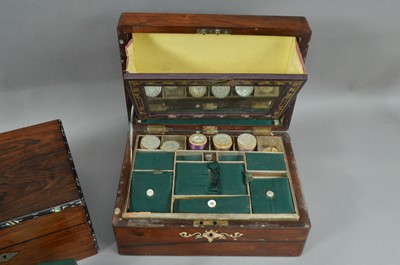 Lot 143 - Two 19th century sewing boxes