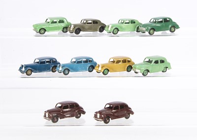 Lot 9 - 40 Series Dinky Toy British Saloons