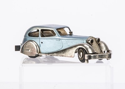 Lot 80 - A 1930s Louis Roussy Pre Slot Bugatti Style Electric Racing Car