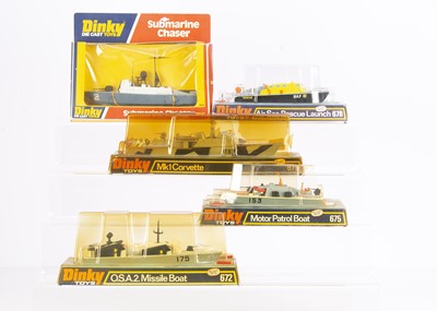 Lot 129 - Dinky Toy Naval Vessels