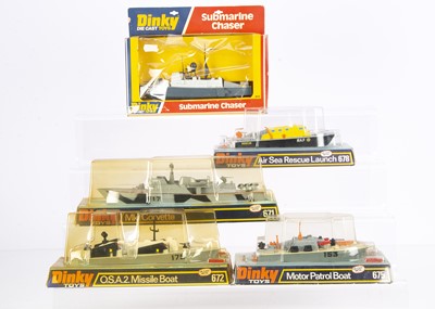 Lot 130 - Dinky Toy Naval Vessels