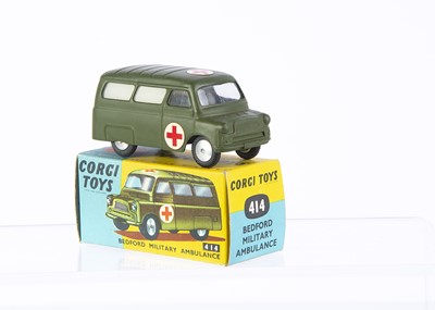 Lot 214 - A Corgi Toys 414 Bedford Military Ambulance