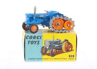 Lot 237 - A Corgi Toys 54 Fordson Power Major Tractor with Half Tracks