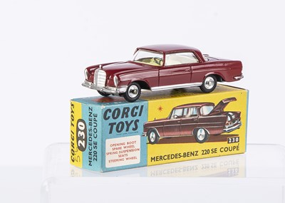 Lot 250 - A Corgi Toys 230 Mercedes-Benz 220 SE Coupe