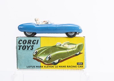 Lot 268 - A Corgi Toys 151A Lotus Mark Eleven Le Mans Racing Car