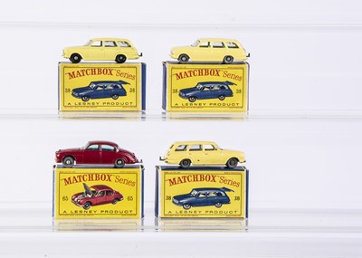 Lot 292 - Three Boxed Matchbox Lesney 38b Vauxhall Victor Estate Car Models