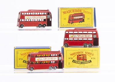 Lot 304 - Three Boxed Matchbox Lesney 56a Trolleybus Models From The 1-75 Series Range