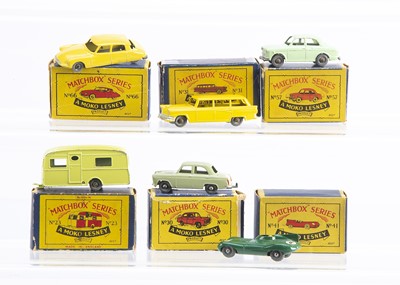 Lot 308 - Six Boxed Models From The Matchbox Lesney 1-75 Regular Wheel Range