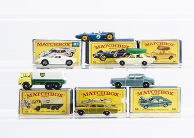 Lot 314 - Five Boxed Models From The Matchbox Lesney 1-75 Regular Wheel Range