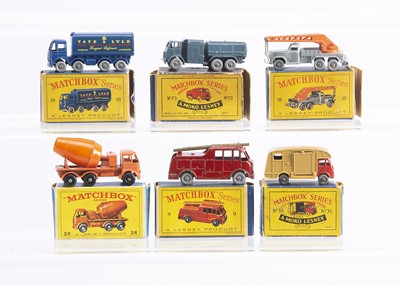 Lot 317 - Six Boxed Models From The Matchbox Lesney 1-75 Regular Wheel Range