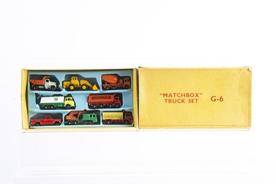 Lot 319 - A Scarce Boxed Matchbox Lesney G-6 Commercial Truck Set