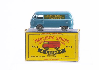 Lot 320 - A Scarce Boxed Matchbox Lesney 34a Volkswagen Microvan 'International Express'