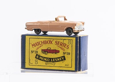 Lot 322 - A Scarce Boxed Matchbox Lesney 39a Ford Zodiac Convertible