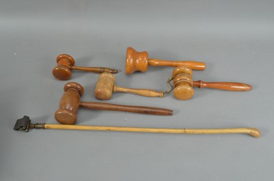 Lot 168 - An assorted collection of wooden gavels