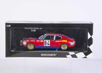 Lot 373 - Minichamps 1:18 Ford Capri RS 2600 Shark Team (Rouget/Geurie) 24H Le Mans 1972