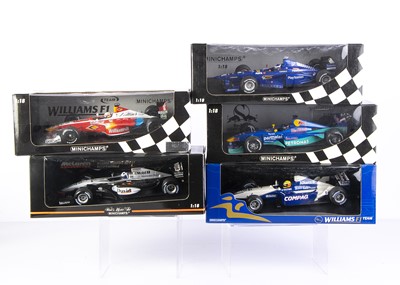 Lot 376 - Minichamps 1:18 Formula 1 Racing Cars