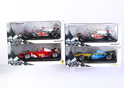 Lot 377 - Hot Wheels 1:18 Formula 1 Racing Cars