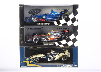 Lot 389 - Minichamps 1:18 Formula 1 Racing Cars