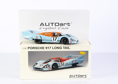 Lot 392 - AutoArt 1:18 Porsche 917 Long Tail Le Mans 1971 (Siffert/Bell)