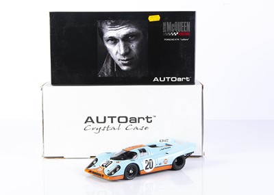 Lot 393 - AutoArt 1:18 Porsche 917K Le Mans 1971 Steve McQueen Version