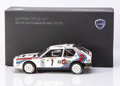 Lot 412 - AutoArt Signature 1:18 Lancia S4 Monte Carlo Winner 1986 Toivonen/Cresto #7