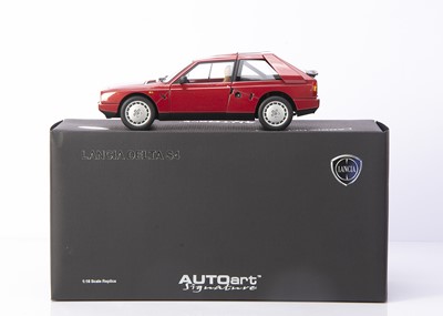 Lot 413 - AutoArt Signature 1:18 Lancia Delta S4 (Red)