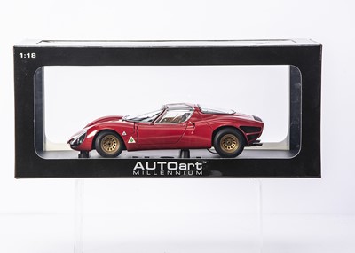 Lot 416 - AutoArt Millennium 1:18 Alfa Romeo 33 Stradale Prototype 1967