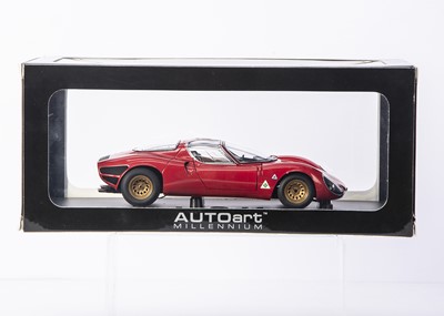 Alfa Romeo 33 Stradale AUTOａｒｔ1/18 Lot 416 - AutoArt Millennium 1:18 Alfa Romeo 33