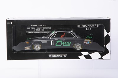 Lot 418 - Minichamps 1:18 BMW 3.0 CSL BMW Italia Grano/Xhenceval GP BRNO 1978